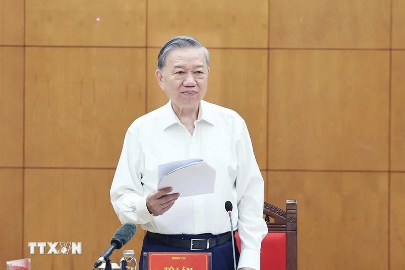 El secretario general del Partido Comunista de Vietnam, To Lam. (Foto: VNA)