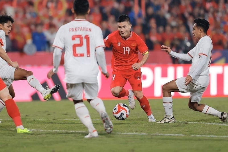 La selección nacional de fútbol de Vietnam logró una victoria de 1-0 sobre Indonesia. (Foto: VNA)