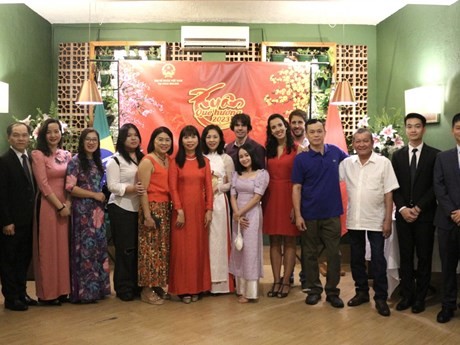 Encuentro de vietnamitas en Brasil a inicios del año (Fuente: Embajada de Vietnam en Brasil)