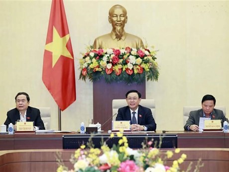 El presidente de la Asamblea Nacional de Vietnam, Vuong Dinh Hue, en la cita (Fotografía: VNA)