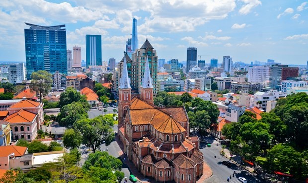 Ciudad Ho Chi Minh es bien conocida por su histórica arquitectura colonial francesa (Foto: VNA)