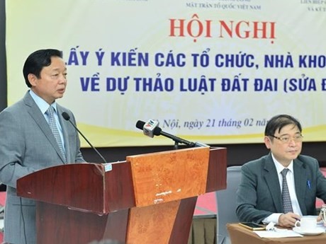 El viceprimer ministro de Vietnam Tran Hong Ha interviene en la cita (Fotografía: VNA)