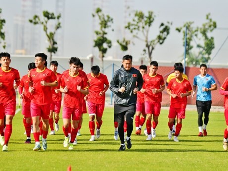 Un entrenamiento de la selección nacional de fútbol sub-20 de Vietnam (Fuente: VFF)