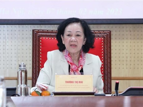 La presidenta del Grupo Parlamentario de Amistad Vietnam-Japón, Truong Thi Mai (Foto: VNA)