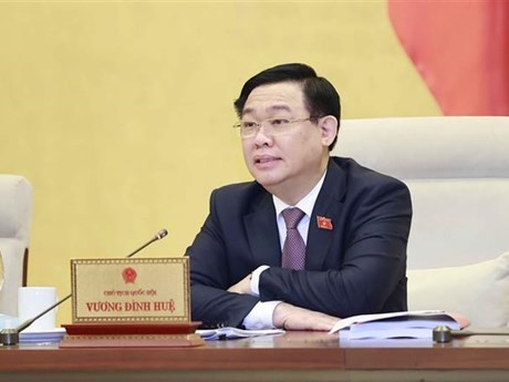 El presidente de la Asamblea Nacional de Vietnam, Vuong Dinh Hue, en el evento (Foto:VNA)