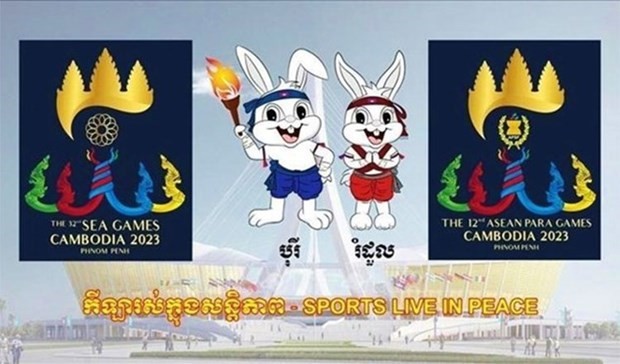 Logotipo y mascota de los SEA Games 32 y Asean Para Games 12 (Foto: VNA)