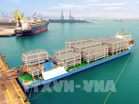 Un lote de mercancía de Vietnam exportado a Singapur (Fuente: VNA)