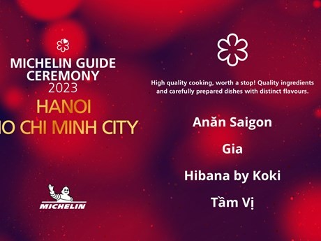 Cuatro restaurantes de Hanói y Ciudad Ho Chi Minh que recibieron la prestigiosa Estrella de calidad (Fuente: VNA)