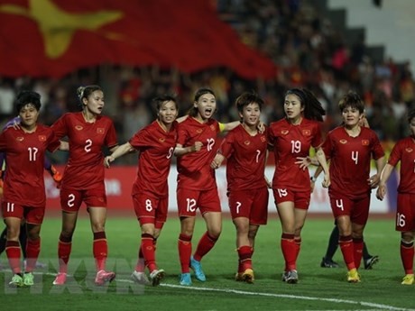 Equipo de fútbol femenino de Vietnam. (Fuente: VNA)