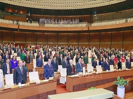 La clausura del quinto periodo de sesiones de la Asamblea Nacional de Vietnam de la XV legislatura. (Fuente: VNA)