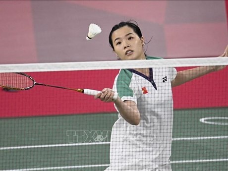 La mejor badmintonista vietnamita Nguyen Thuy Linh (Fuente:VNA)