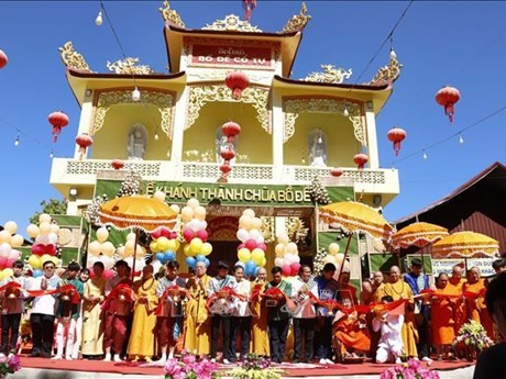 Inauguran la primera fase del proyecto de remodelación de la pagoda Bodhi (Fuente: VNA)