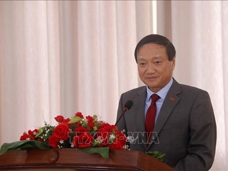 El embajador vietnamita en Laos, Nguyen Ba Hung (Fuente: VNA)