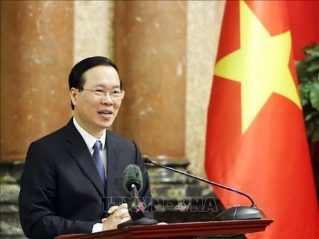 El presidente vietnamita Vo Van Thuong (Fuente: VNA)