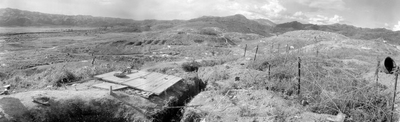 La zona oriental del enemigo en Muong Thanh después de ser atacada por el ejército vietnamita. (Foto: VNA)