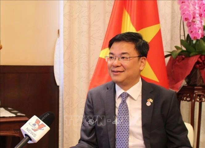 El embajador vietnamita en Japón, Pham Quang Hieu (Fuente:VNA)