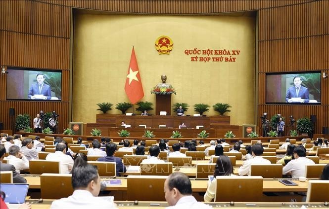 En el sétpimo período de sesiones de la Asamblea Nacional de Vietnam. (Foto: VNA)
