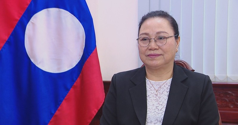 La embajadora de Laos en Vietnam, Khamphao Ernthavanh (Fuente: VNA)