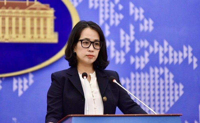 La portavoz del Ministerio de Relaciones Exteriores de Vietnam, Pham Thu Hang. (Foto: VNA)