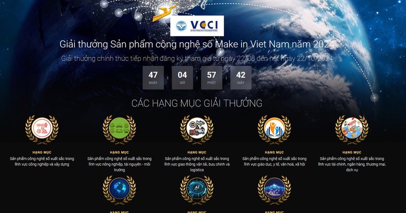 Las empresas deben presentar sus candidaturas para el premio a través del portal https://giaithuong.makeinvietnam.mic.gov.vn.