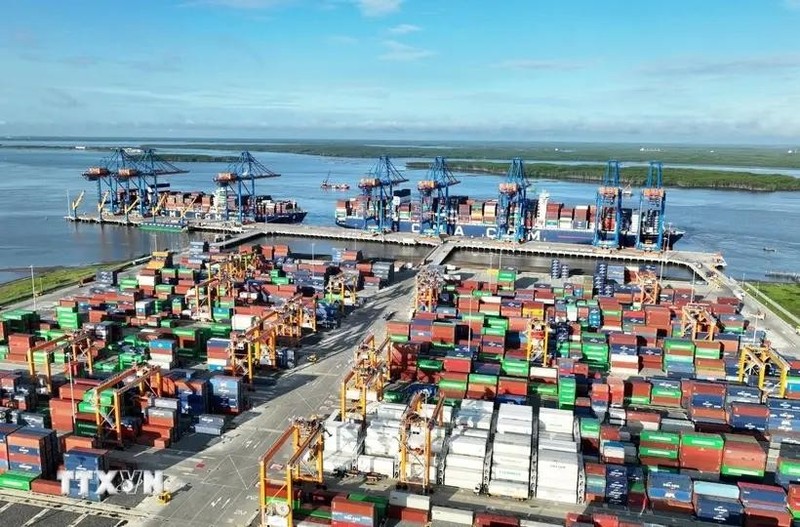 Puerto internacional de Gemalink, ciudad de Phu My, provincia de Ba Ria-Vung Tau. (Foto: VNA)