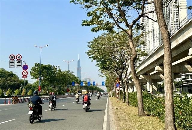 Un tramo de la calle Vo Nguyen Giap atraviesa la ciudad de Thu Duc, en Ciudad Ho Chi Minh. (Foto: VNA)