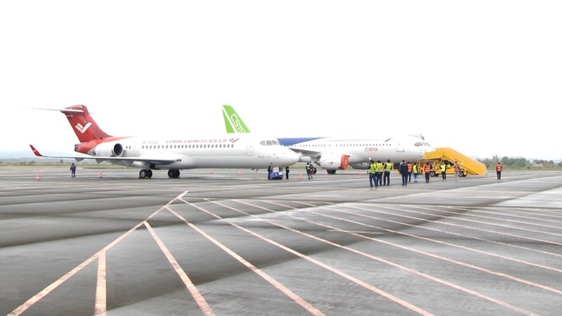 En el aeropuerto de Van Don. (Fuente: baoquangninh.vn)