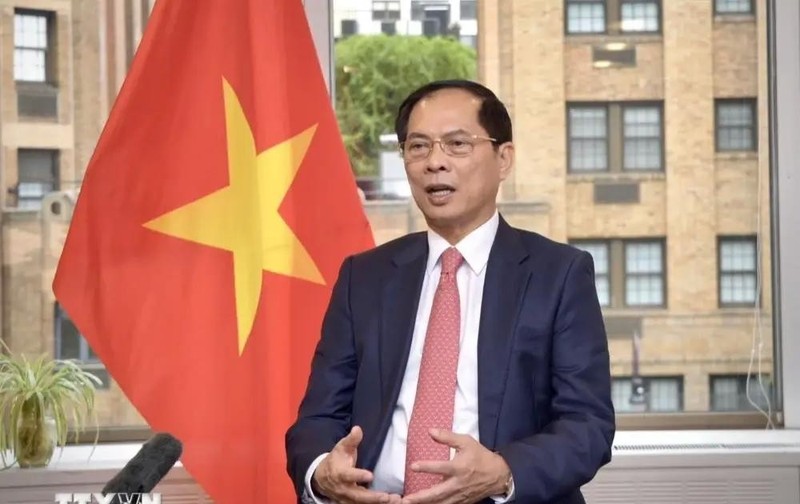 El viceprimer ministro y canciller de Vietnam, Bui Thanh Son. (Fuente: VNA)