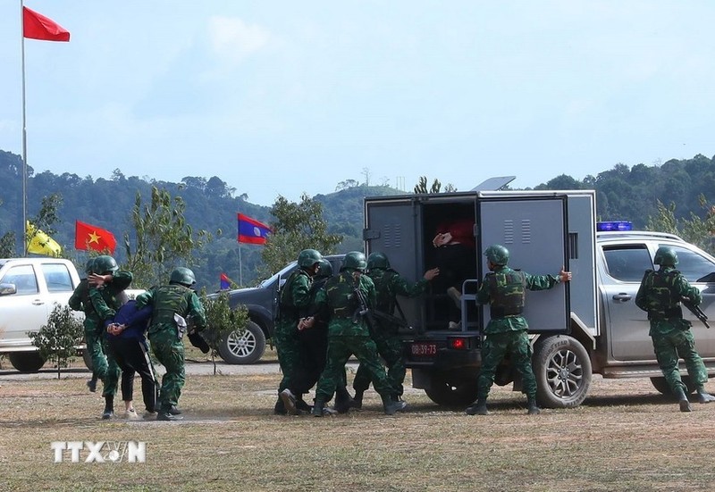 Realizan Vietnam y Laos ejercicio conjunto sobre lucha contra drogas.