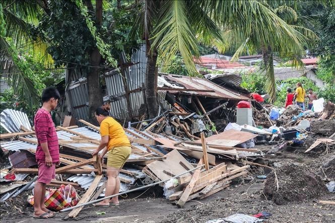 Consecuencias del tifón Trami en Filipinas (Foto: Xinhua/VNA)