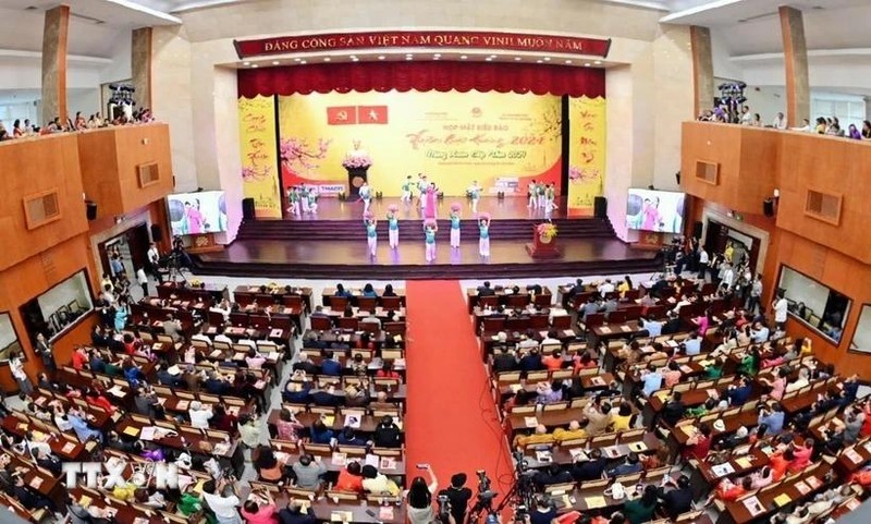 El programa Primavera de la Patria 2024 se efectuó en Ciudad Ho Chi Minh (Foto: VNA)