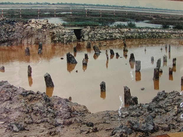 Patio de estacas Bach Dang. (Fotografía: Portal web de la provincia de Quang Ninh)