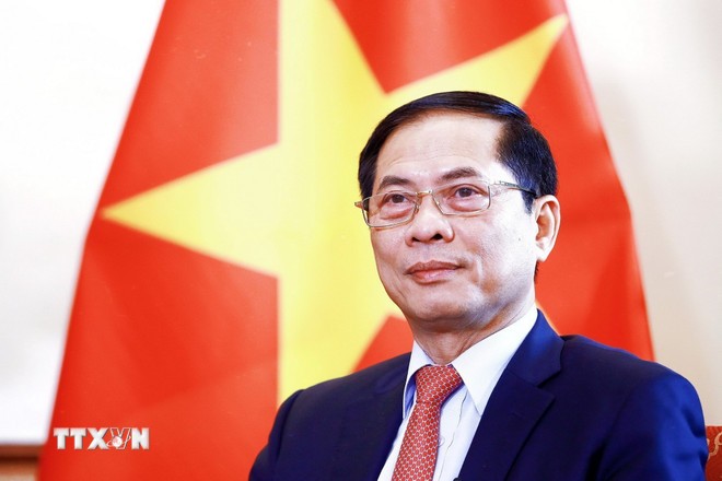 El vicepremier y ministro de Relaciones Exteriores de Vietnam, Bui Thanh Son. (Fotografía: VNA)