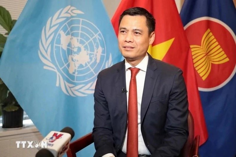 El embajador Dang Hoang Giang, jefe de la misión permanente de Vietnam ante la Organización de las Naciones Unidas. (Fotografía: VNA)