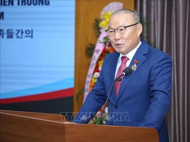 El ex entrenador de la selección nacional de fútbol de Vietnam Park Hang-seo. (Fotografía: VNA)