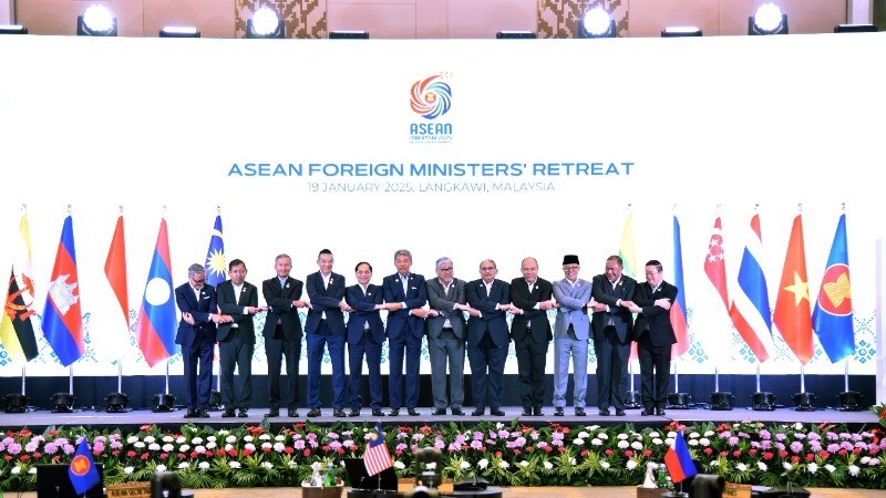 Delegados a la reunión. (Fotografía: Ministerio de Relaciones Exteriores de Vietnam)