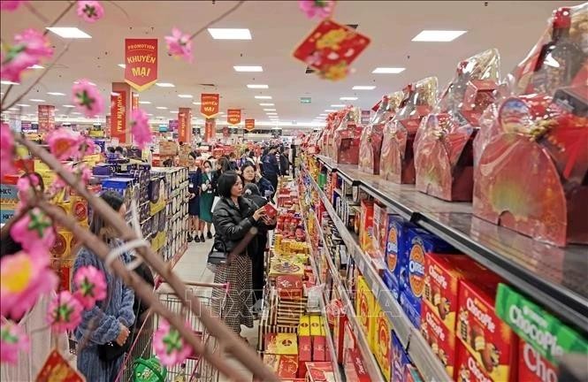 En el supermercado de AEON Long Bien, Hanói. (Fotografía: VNA)