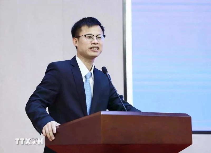 Lei Xiaohua, subjefe del Instituto de Estudios del Sudeste Asiático, perteneciente a la Academia de Ciencias Sociales de la Región Autónoma Zhuang de Guangxi (China). (Fotografía: VNA)