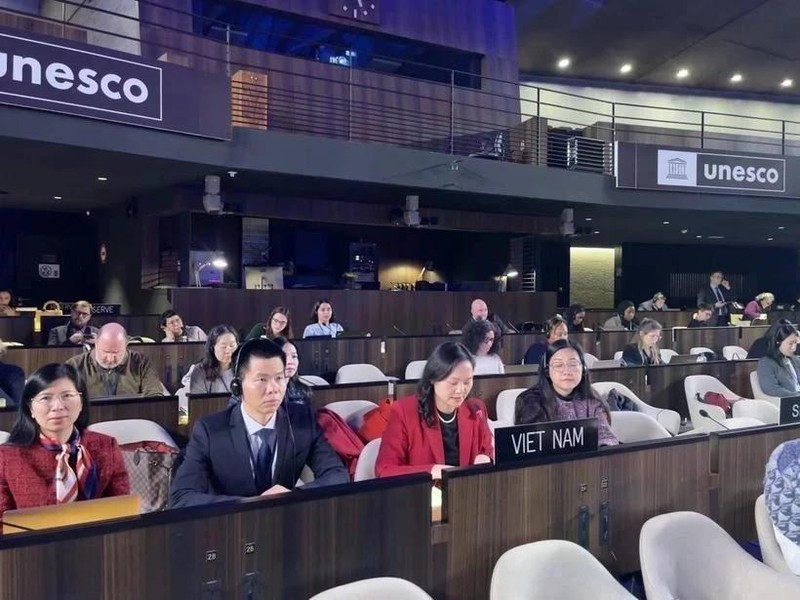 Representantes de Vietnam en la reunión. (Fotografía: VNA)