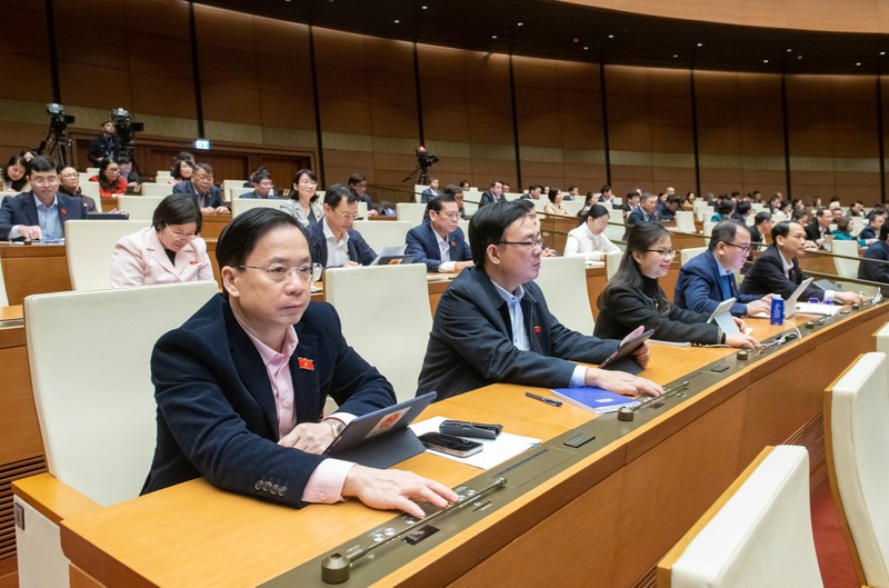 Delegados a la sesión. (Fotografía: quochoi.vn)