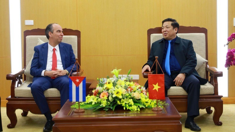 Escena de la reunión. (Fotografía: Ministerio de Construcción de Vietnam)