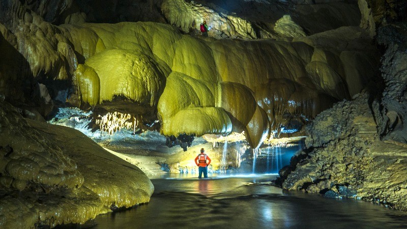 En el Parque Nacional de Phong Nha-Ke Bang. (Fotografía: Nhan Dan)