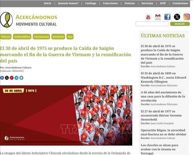 Foto capturada de pantalla. (Fuente: VNA)