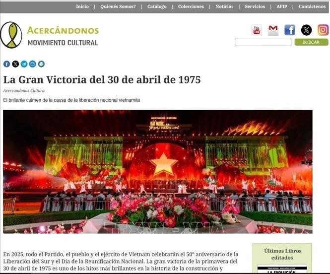 Foto capturada de pantalla. (Fuente: VNA)