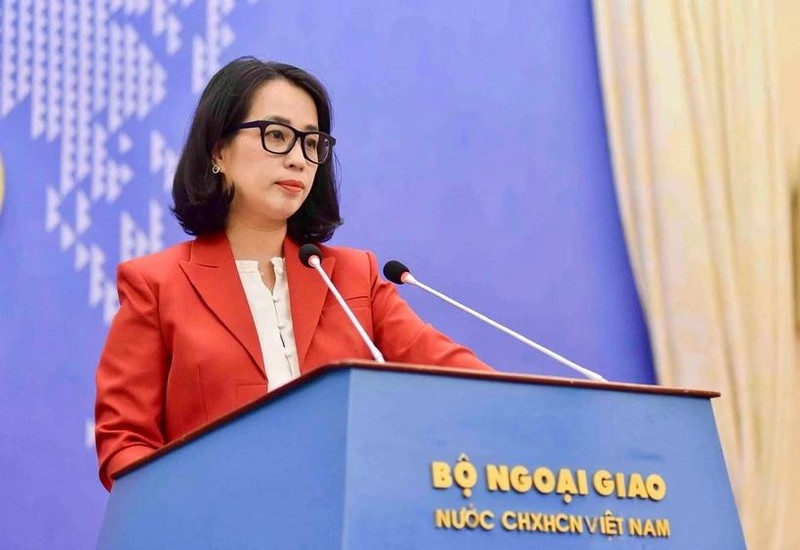 La portavoz del Ministerio de Relaciones Exteriores de Vietnam, Pham Thu Hang. (Fotografía: Ministerio de Relaciones Exteriores de Vietnam)
