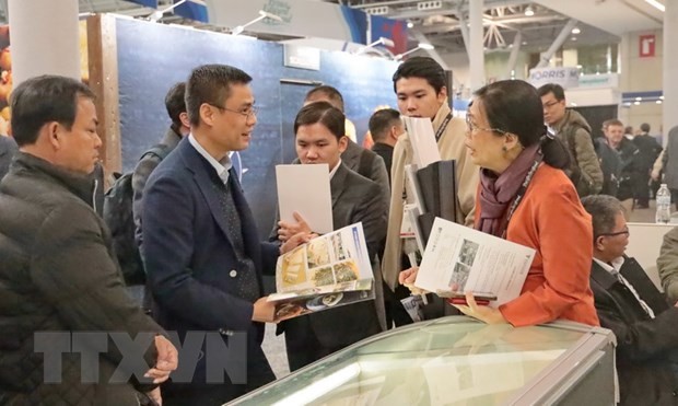 El embajador Dang Hoang Giang, jefe de la delegación vietnamita ante las Naciones Unidas, en el evento. (Fotografía: VNA)