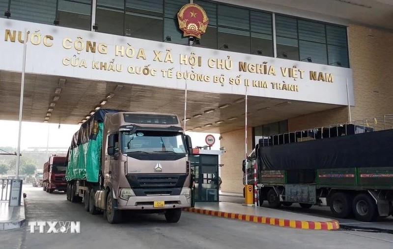 Una actividad de exportación e importación en la provincia de Lao Cai (Foto: VNA)