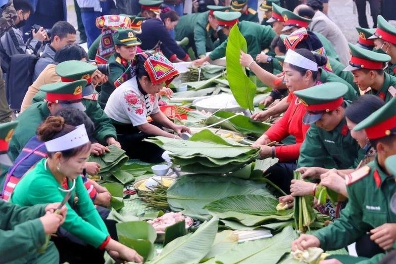 Una actividad en la Aldea de Cultura y Turismo de las Etnias de Vietnam en Hanói. (Foto: VNA)