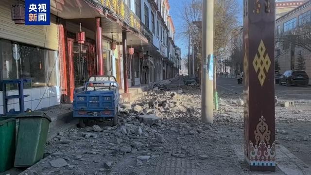 Escenas de devastación tras el gran terremoto ​​en la Región Autónoma del Tíbet. (Foto: CCTV)