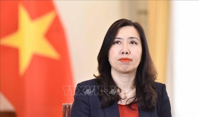 La viceministra de Asuntos Exteriores, Le Thi Thu Hang (Foto: VNA)